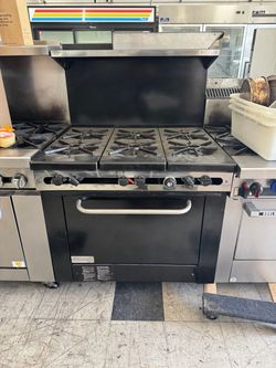 Southbend commercial 36” 6 burner range with oven