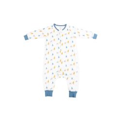 Nest Designs Bamboo Pima Long Sleeve Sleep Suit 0.6 TOG – Size L / 2.5T - 4T- Hermit Pals 