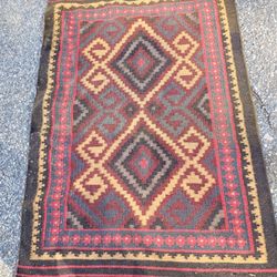 Hand Made Oriental Rug 3 Ft By 5 Ft
