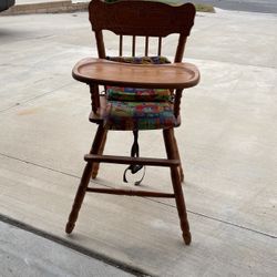 Custom Wooden High Chair