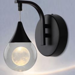 Crystal Moon Wall Light,  2 items ( pair)