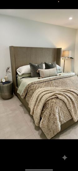 Restoration Hardware- Bezier king bed with dresser