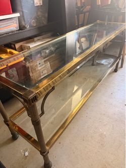 Vintage mid-century modern console table