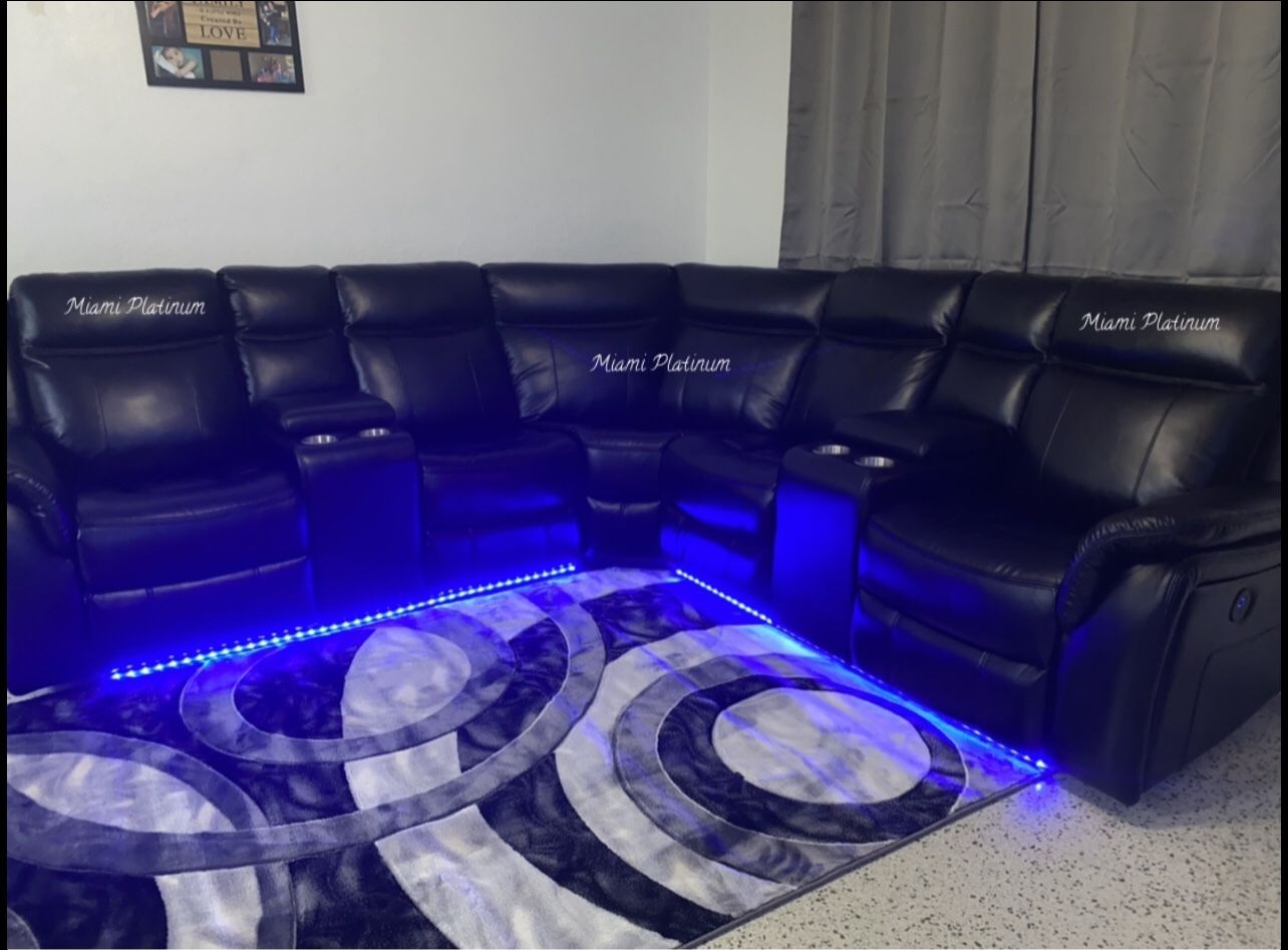 Sectional With Lights /// Financing Available