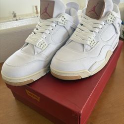 Air Jordan Retro 4 'Levi's White Size 11