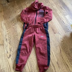 Nike 4t Kids Sweat Suit Jogger Dri Fit Fleece Lined