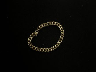 18k gold cuban link bracelet 