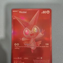 Pokemon TCG Red Victini Super Mint