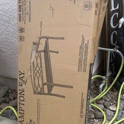 2.  New In Box Hampton bay Metal Bench’s  $80 Each 