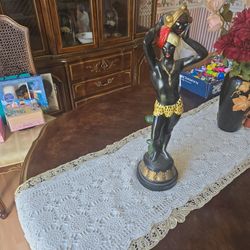 Vintage pottery statue 