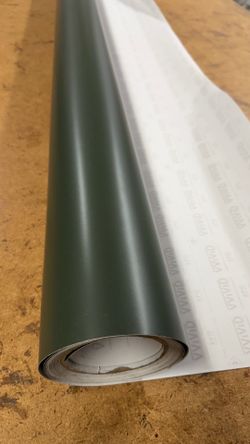 Satin military green vinyl wrap 20 feet x 60 inches