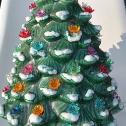 Vintage Ceramic Christmas Tree Light Up