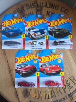 Hot Wheels 2026 Mainline Ferrari Series 5/5 Complete Set of 5 New Unopened 1/64