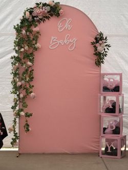 Baby shower box letters