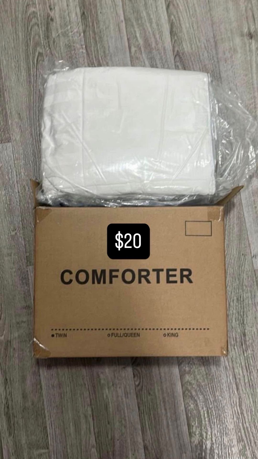 White Comforter Size Twin