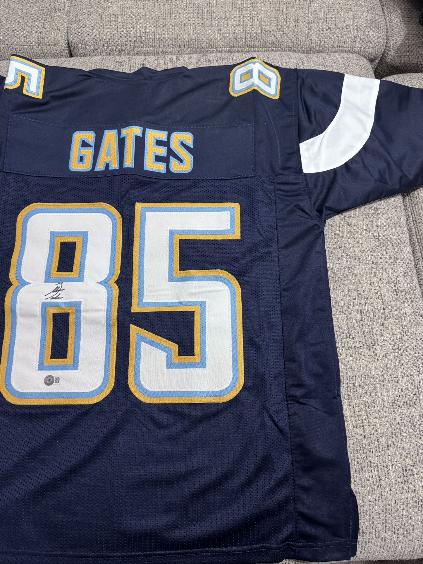 Antonio Gates Signed Autograph Custom Jersey - Beckett Coa - L.A. Chargers