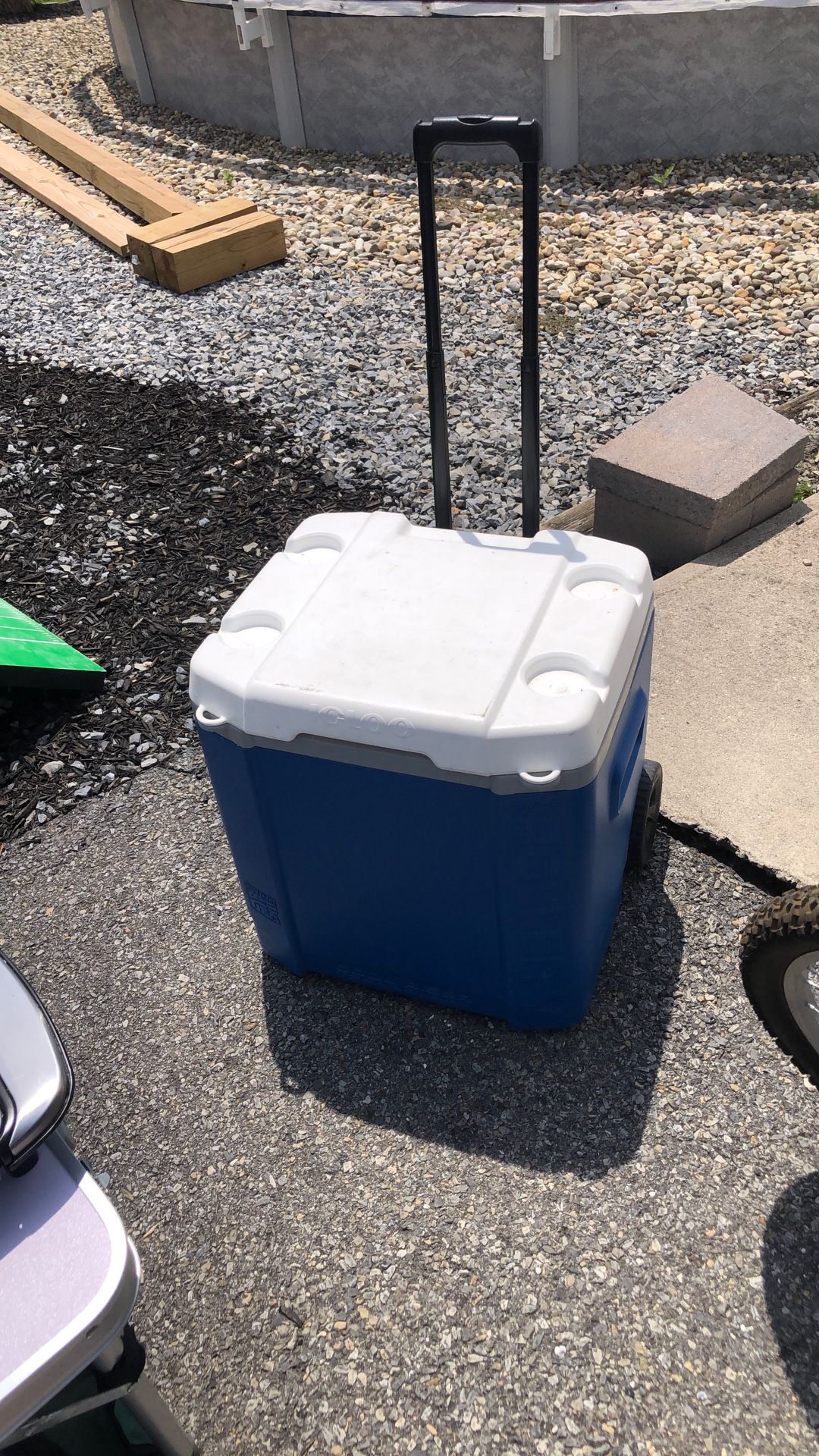 Large Igloo Cooler 60 Qt On Wheels