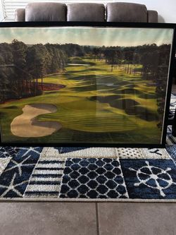 Framed Golf Course Picture