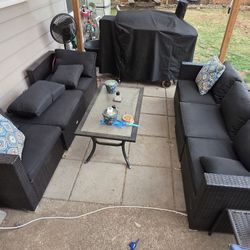 Patio furniture set 9 Pc