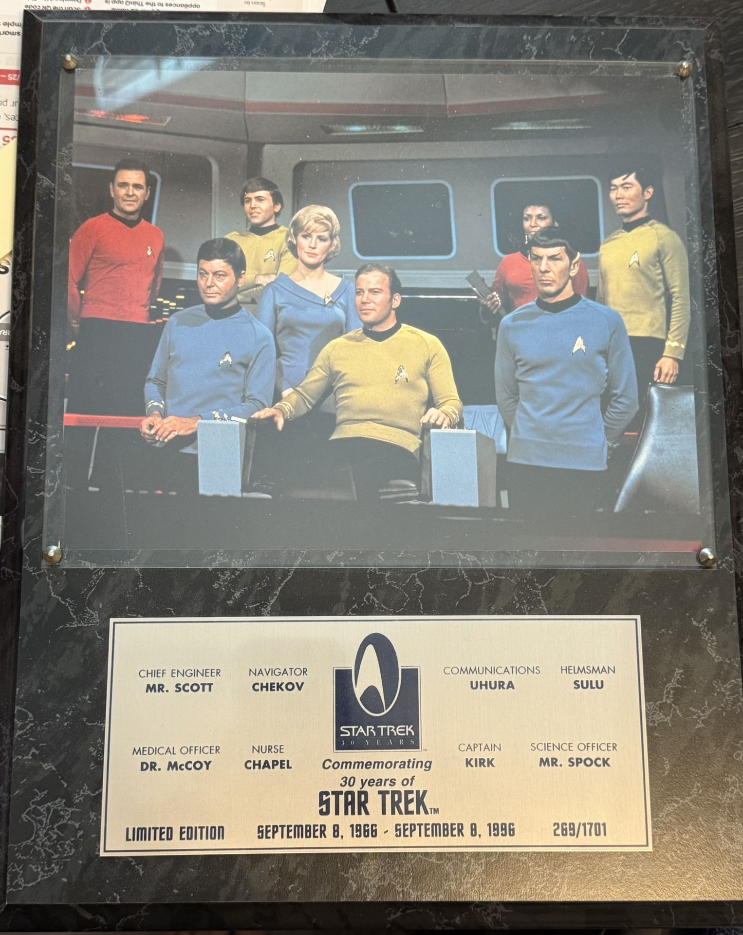 Star Trek TOS & TNG Cast Photo Plaques