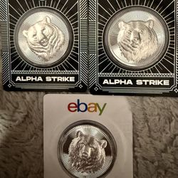 3 oz Scottsdale Stacker Silver Round (Alpha Strike, New)