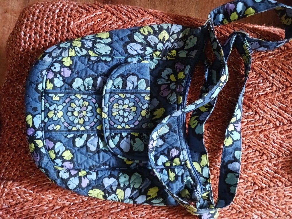 Vera Bradley Indigo Pop Blue Multi Purse Bag