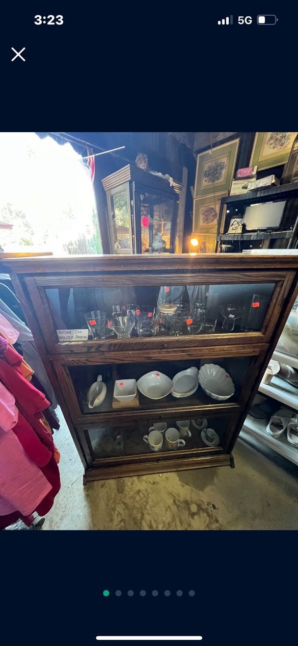 OAK LAWYERS BARRISTER BOOKCASE 