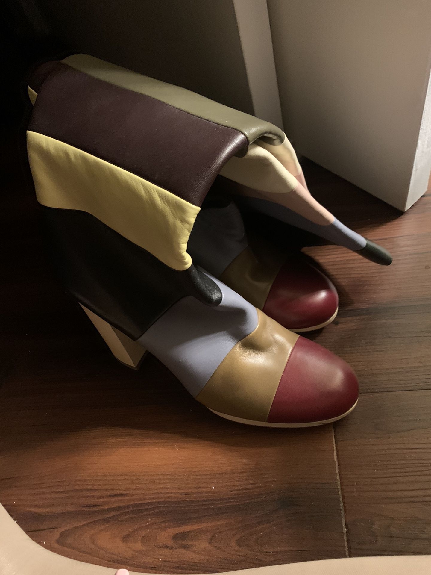 Valentino Colorblock boots