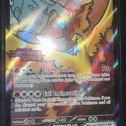 Pokemon Card Team Moltres Ex #208 [Stamped]