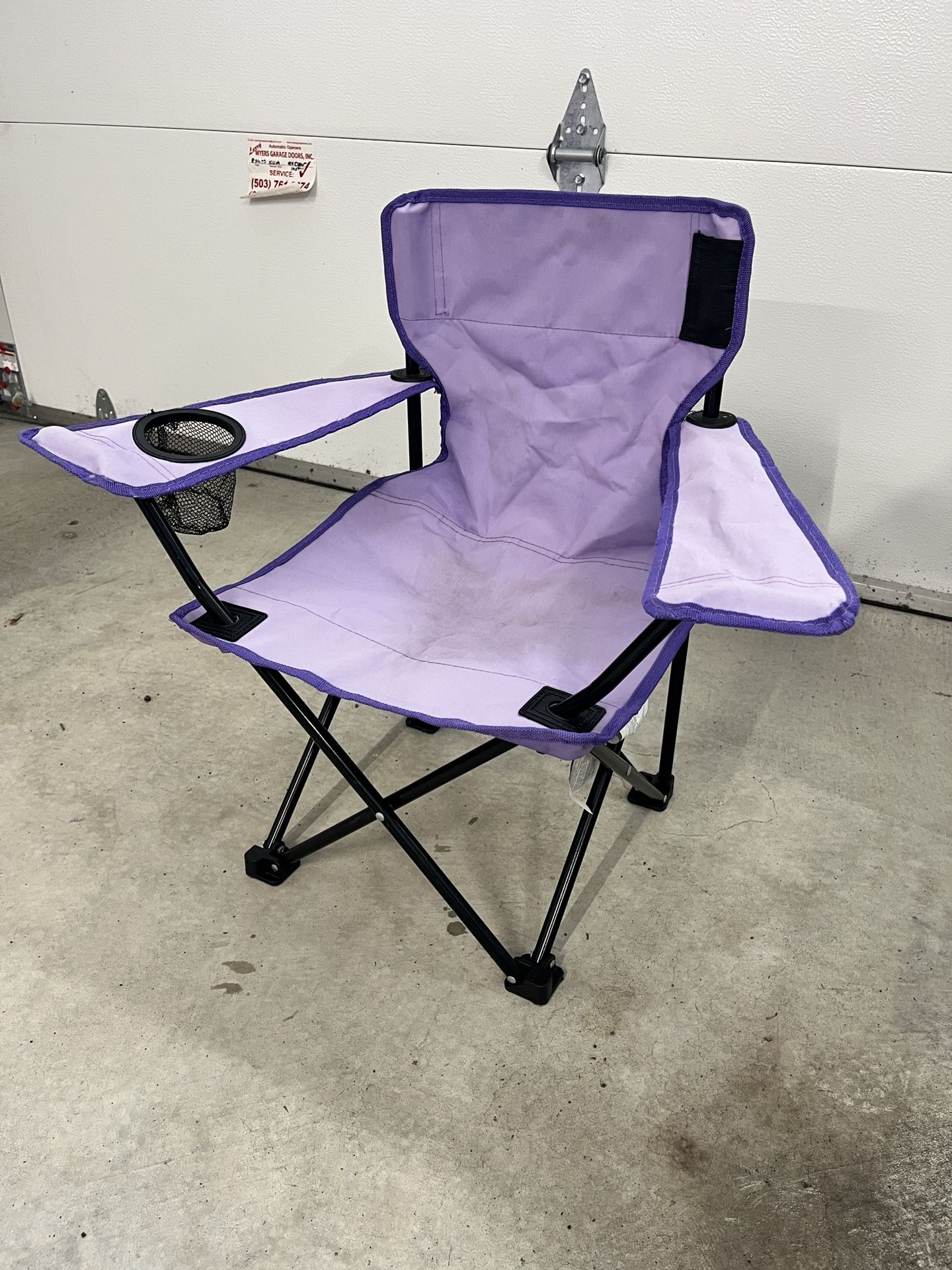 Kids Purple Folding Camping Chair