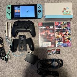Nintendo Switch + 5 Games (hablo Espanol)