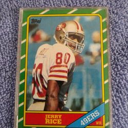 Jerry Rice Rookie Card 161 Tops.