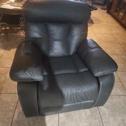 Gray recliner chair