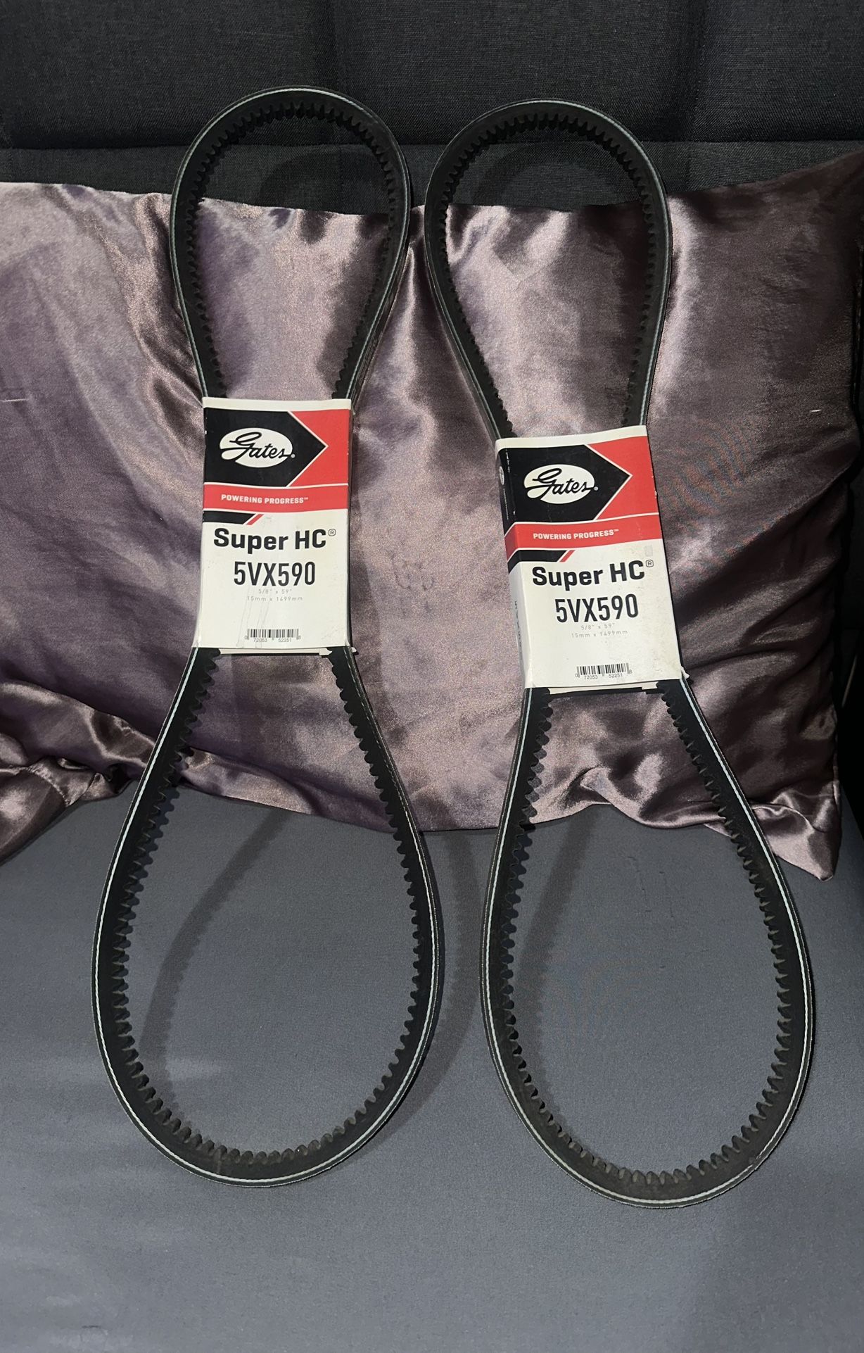 Gates 5VX590 Super Hc Narrow Section Molded Notch V Belt X2