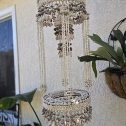 Vintage Large Shell Chandelier 