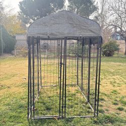 KennelMaster Black Welded Wire Kennel Kit for Dogs, 96" L X 48" W X 72" H
