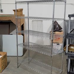 Metal Wire 6 Level Storage Shelf 
