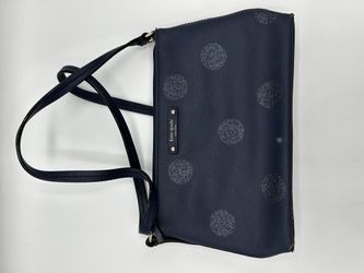 Kate Spade Authentic Haven Lane Ramey Small Crossbody French Navy Glitter Dot