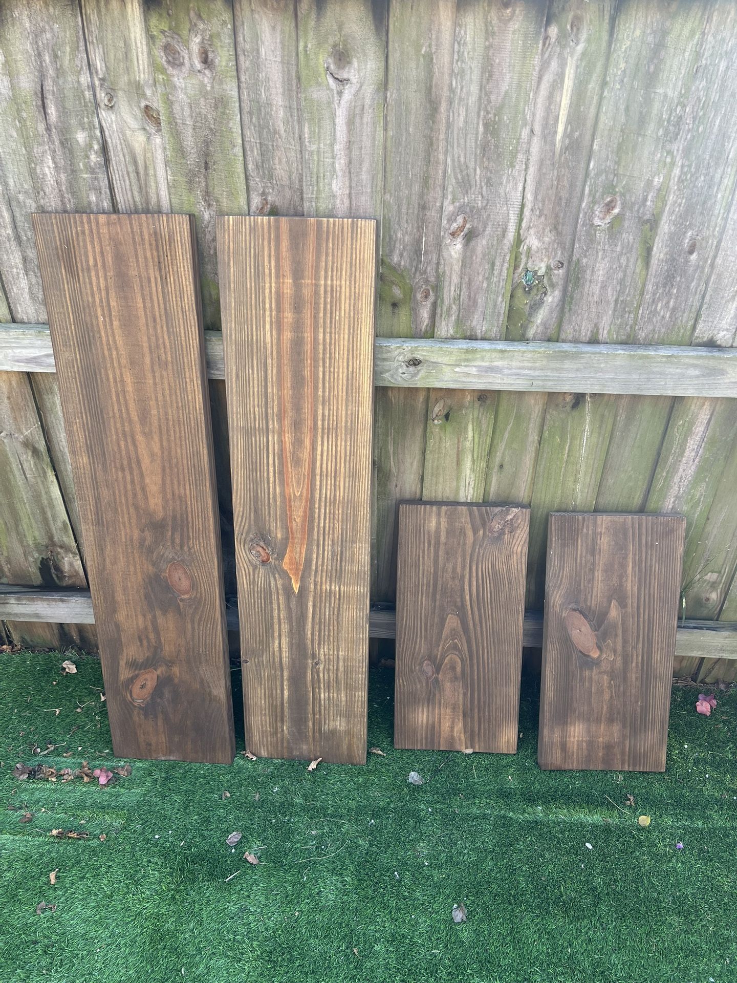 4 Wooden Shelves