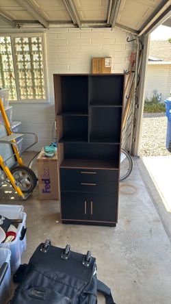 Bookshelf with Drawers and Cabinet (set of 2)