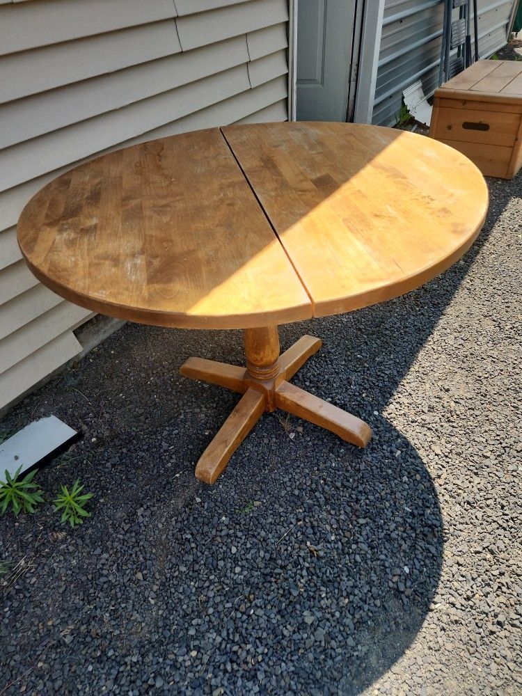 Cool Wood Table No Chairs And Wood Chest