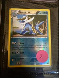 Samurott Revers Holo Rare Pokémon Card 31/114