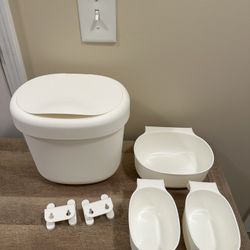 Ikea Racks for changing table, set of 4, white