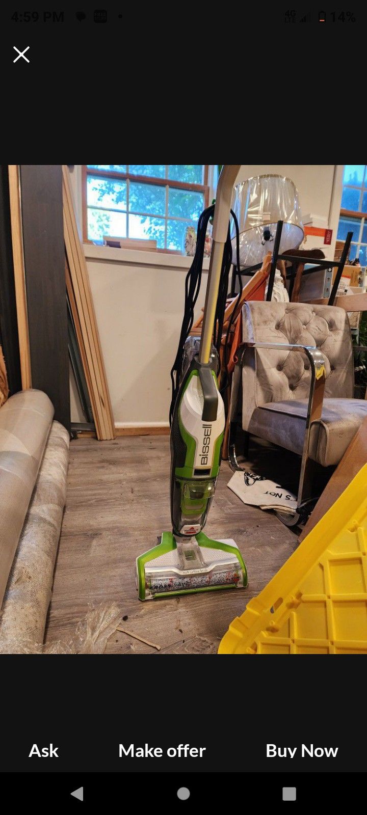 Gently Used Bissell Crosswave Wet/Dry Vac. Retail 250.00