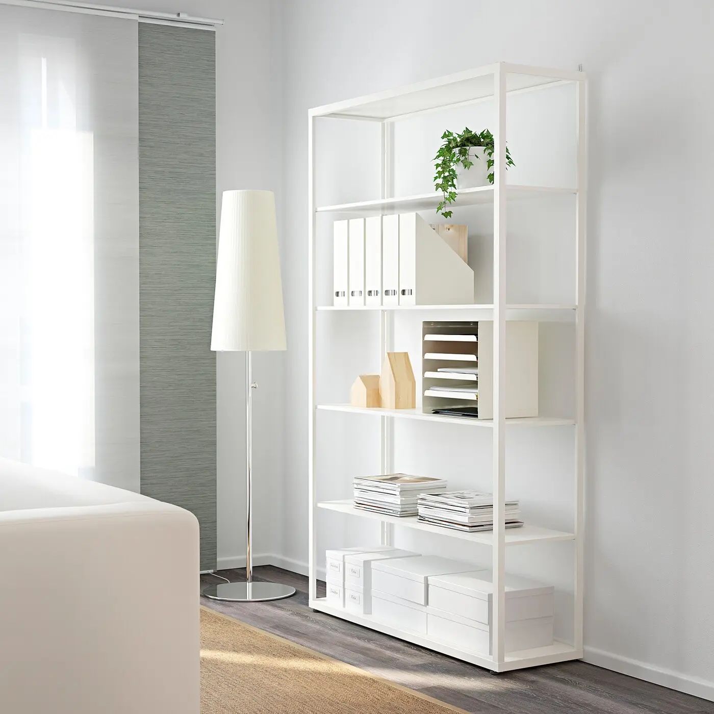 IKEA Fjalkinge White Shelf Bookcase