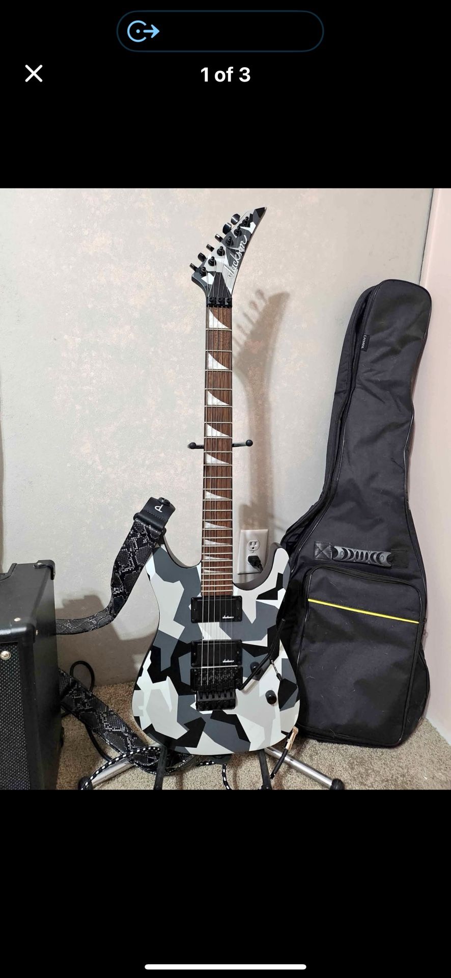 Jackson X Series Soloist SLX DX Camo Electric Guitar Winter Camo