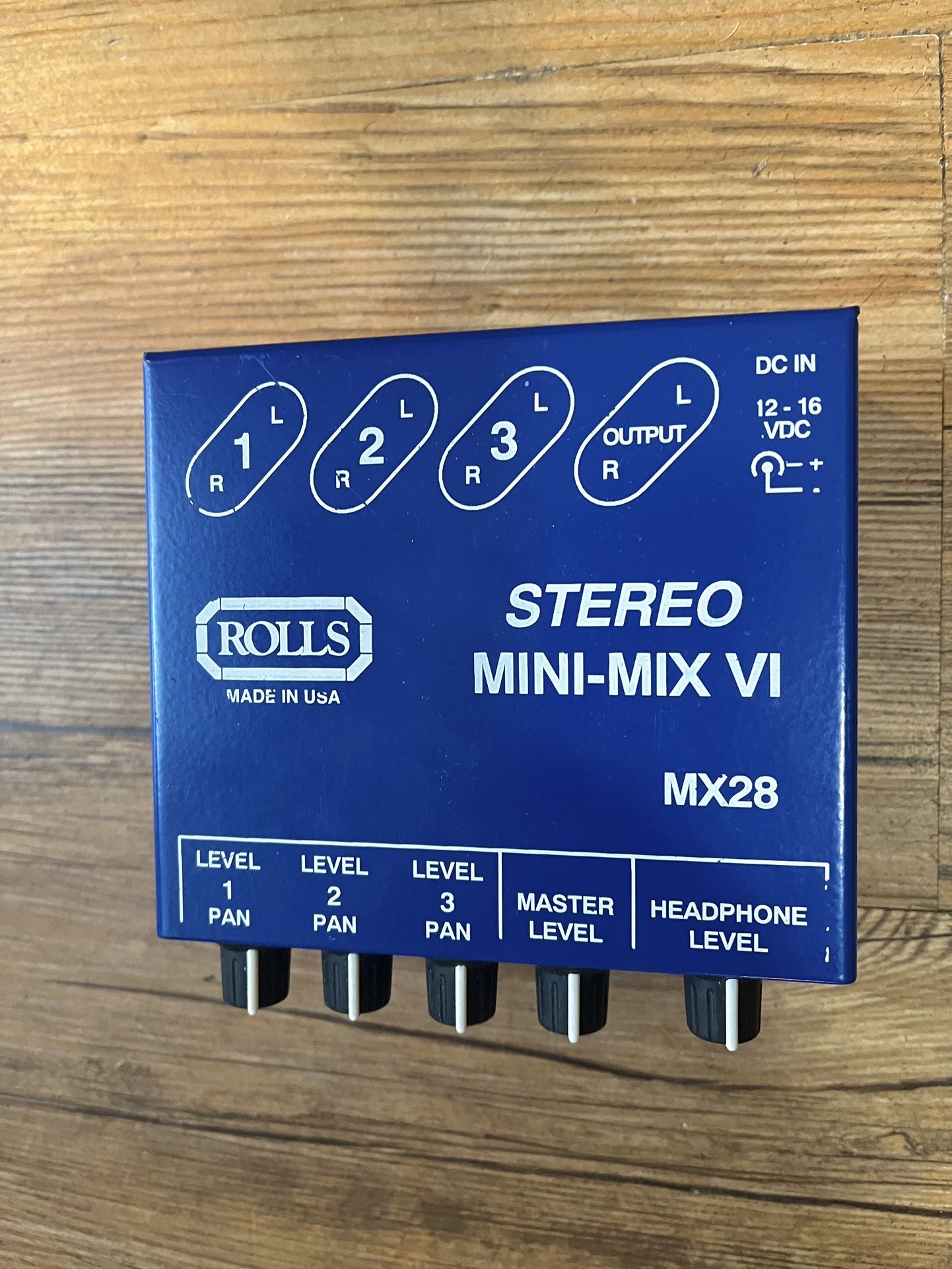 Rolls MX28 Mini-Mix VI Stereo Mixer