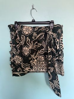 Free People Green Combo Patterned Skirt Size 10 NWT