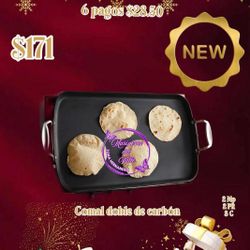 Comal Doble De Carbono 