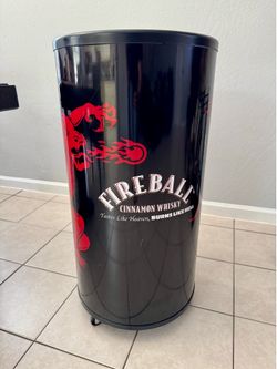 Fireball whiskey barrel cooler